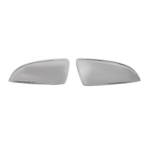 Kia Forte Mirror Cover - Omac - S.Steel - Gloss Silver - '14-'18